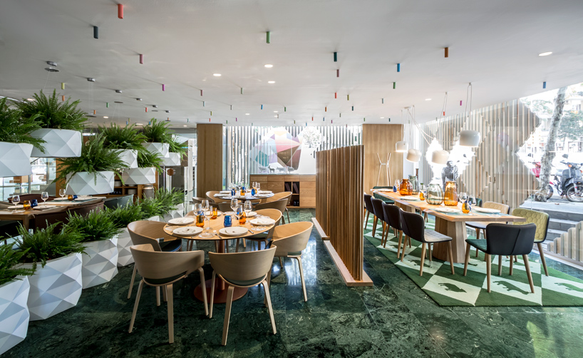 estudihac cheese bar barcelona hotel melia sarria designboom