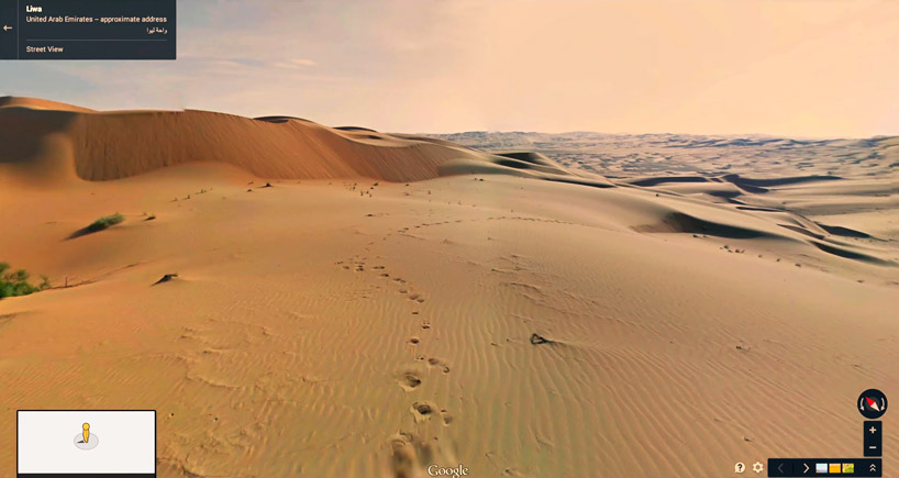 google hires camel to film liwa desert 'street' view
