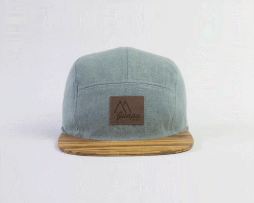 guapa peaks incorporates natural woods for durable bamboo headwear