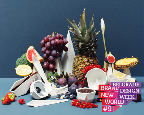 ido garini composes luscious food cravings with conical utensils