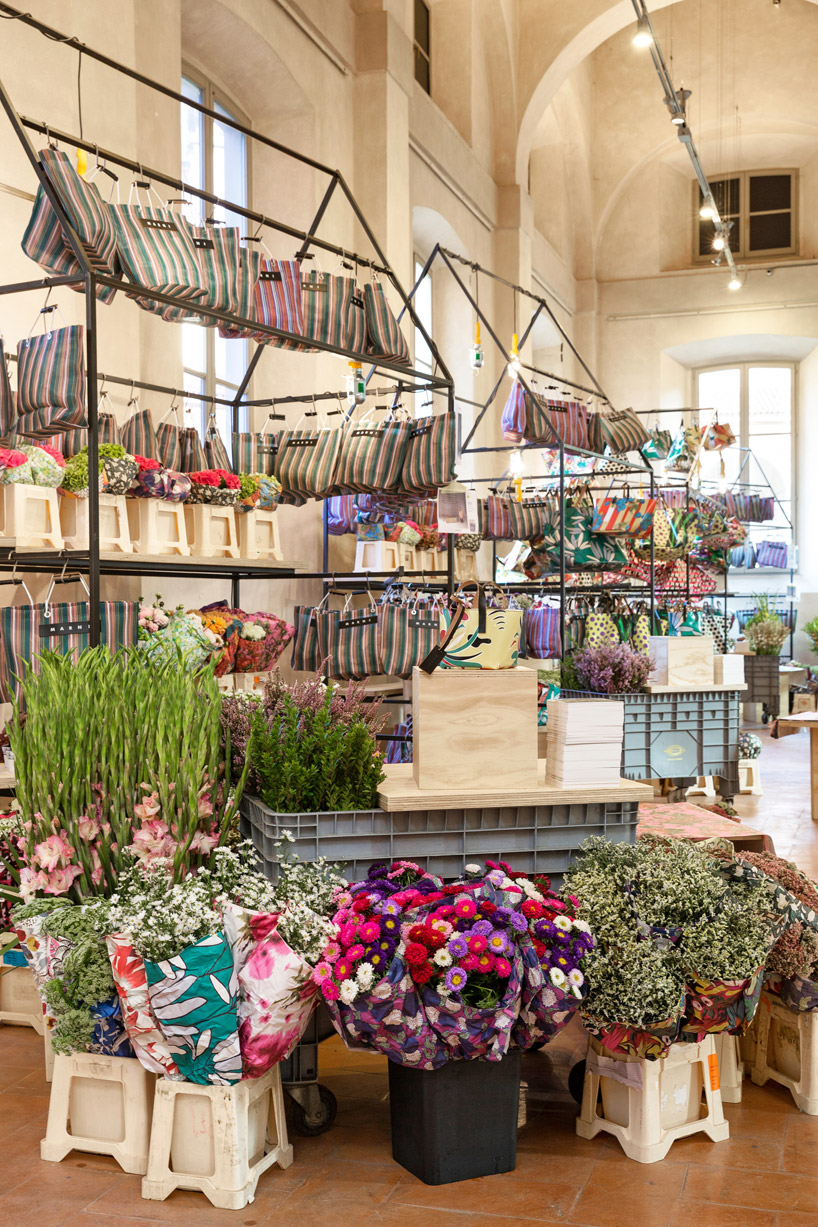 marni plants flower market at rotonda della besana, milan
