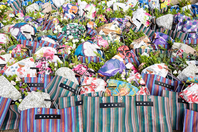 marni plants flower market at rotonda della besana, milan