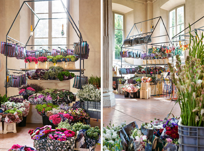 marni plants flower market at rotonda della besana, milan