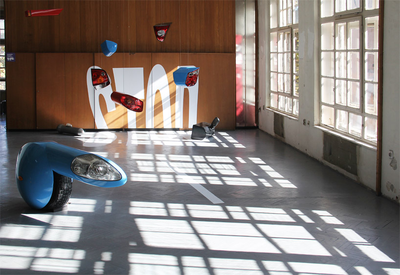 nikola bozovic transforms car parts into phantasms + phalluses at belgrade design week 