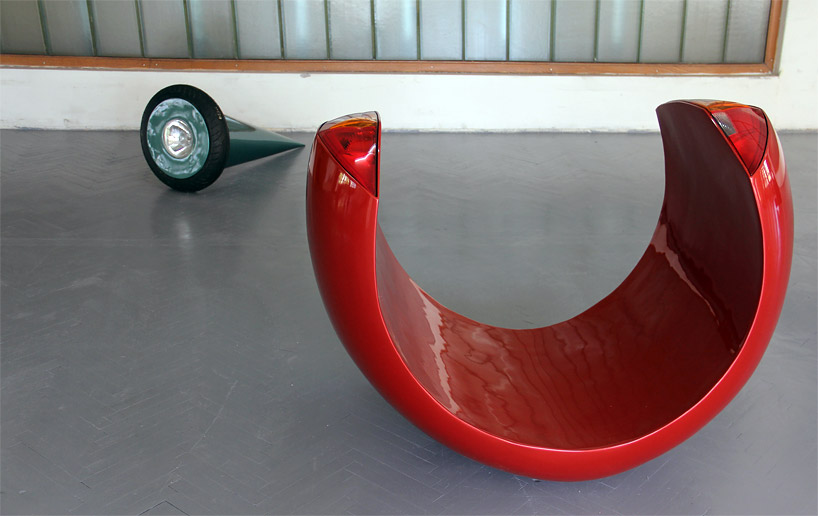 nikola bozovic transforms car parts into phantasms + phalluses at belgrade design week 