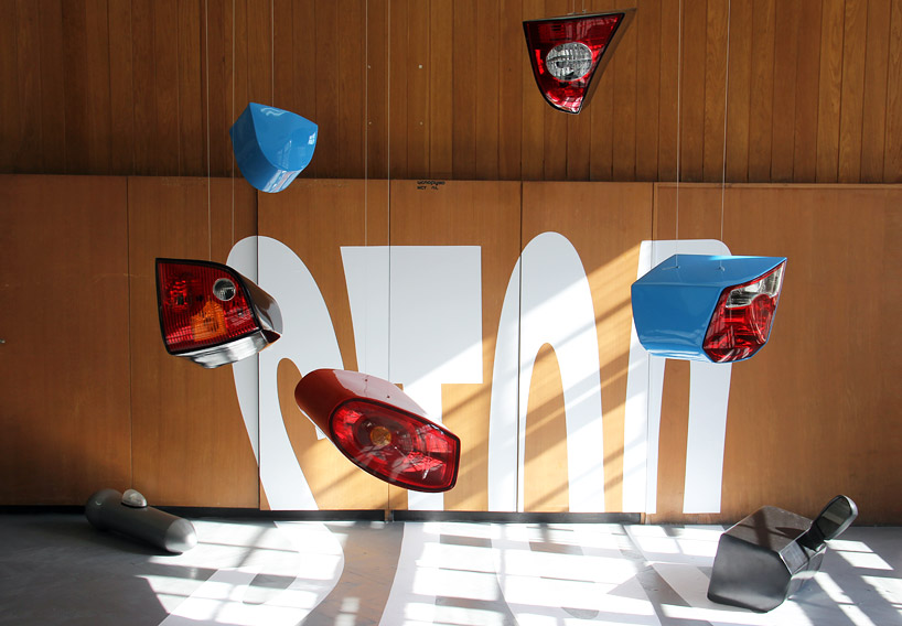 nikola bozovic transforms car parts into phantasms + phalluses at belgrade design week 