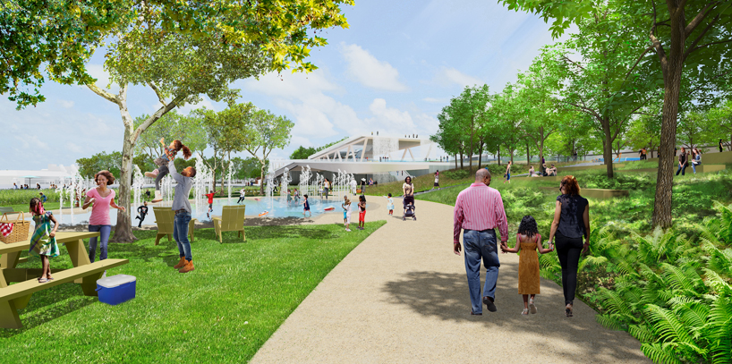 oma olin 11th street bridge park washington dc designboom