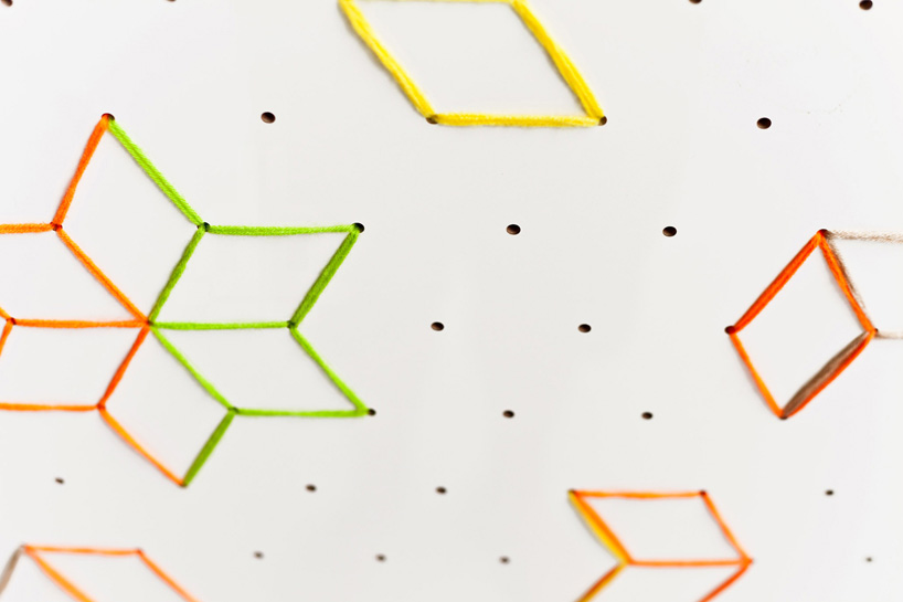 tripasai architects embroidered flower lobby japanese stitching art sashiko bangkok