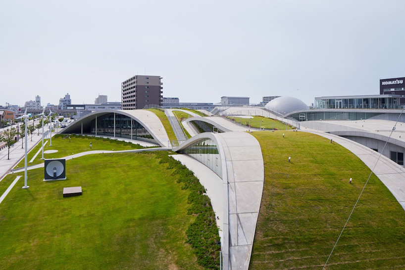 undulating science hills in komatsu by urban architecture office