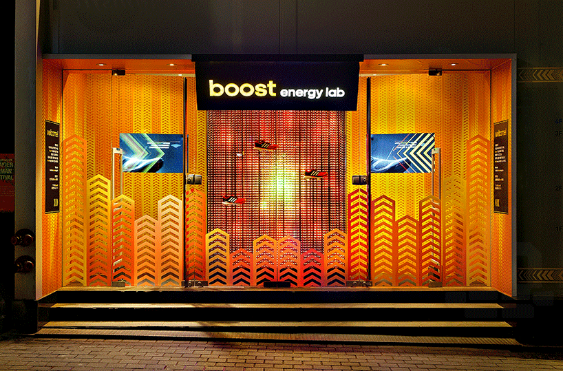 urbantainer lights up adidas flagship store with boost energy lab