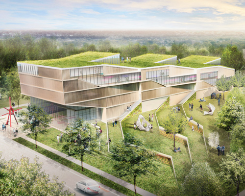 work begins on kent state's design loft by weiss / manfredi