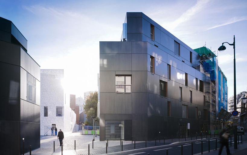 LAN architecture 30 social housing units fréquel paris designboom