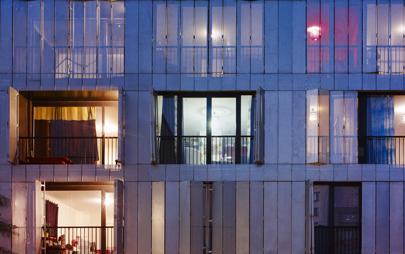 LAN architecture 30 social housing units fréquel paris designboom