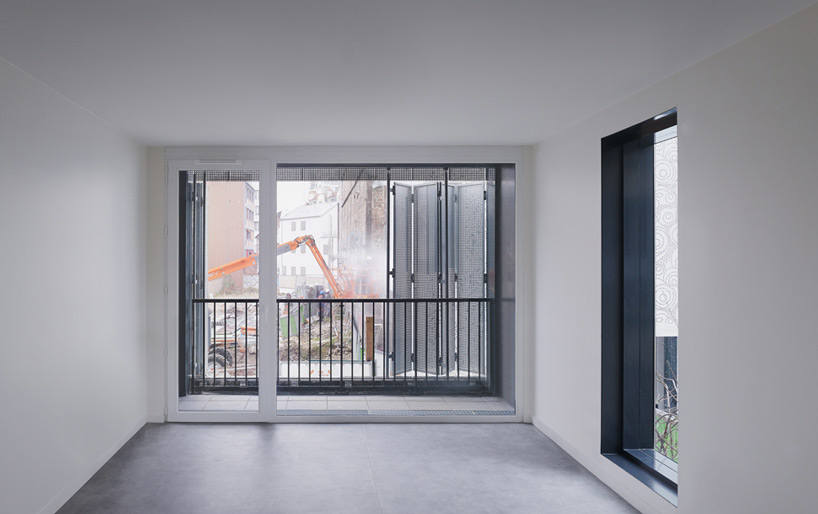 LAN architecture 30 social housing units fréquel paris designboom
