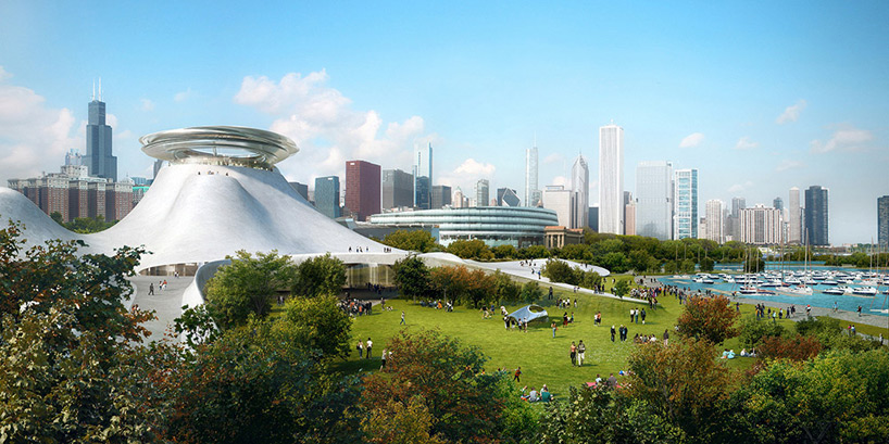 MAD architects lucas museum of narrative art chicago designboom