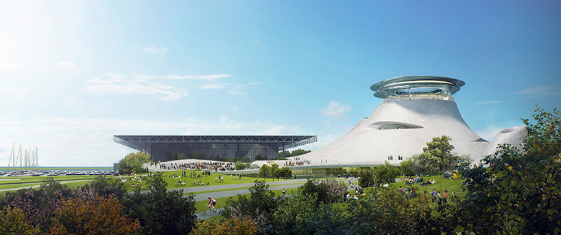 MAD architects lucas museum of narrative art chicago designboom