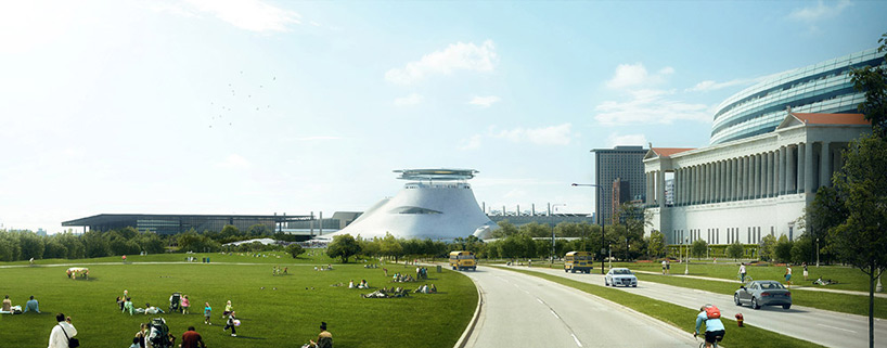MAD architects lucas museum of narrative art chicago designboom