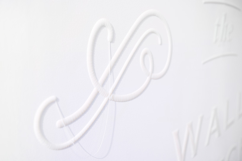 YOY wall stitch is 3D-printed to simulate embroidery