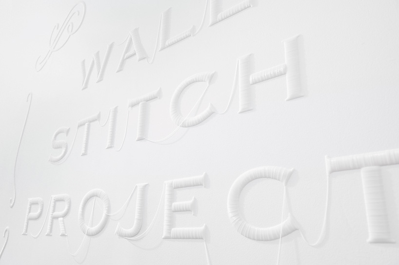 YOY wall stitch is 3D-printed to simulate embroidery