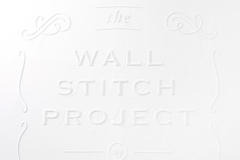 YOY wall stitch is 3D-printed to simulate embroidery
