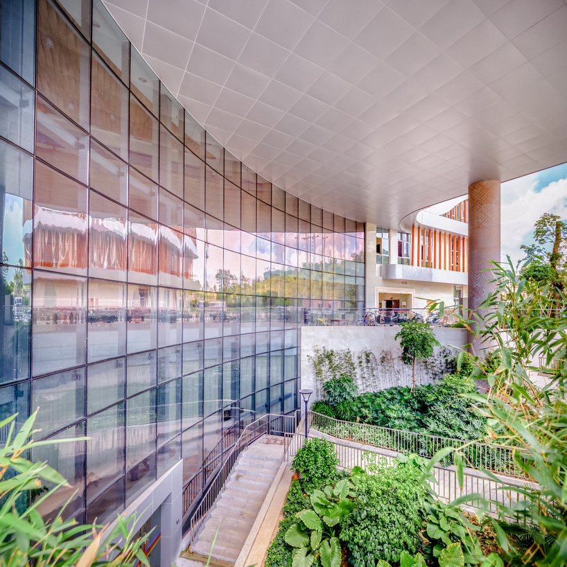 atelier alter guangxi senior center bamboo double facade china