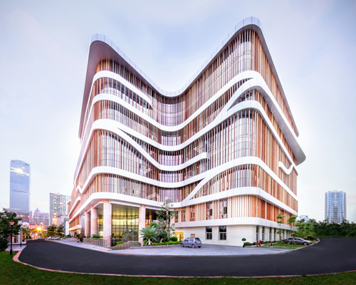atelier alter translates bamboo into double façade for senior center