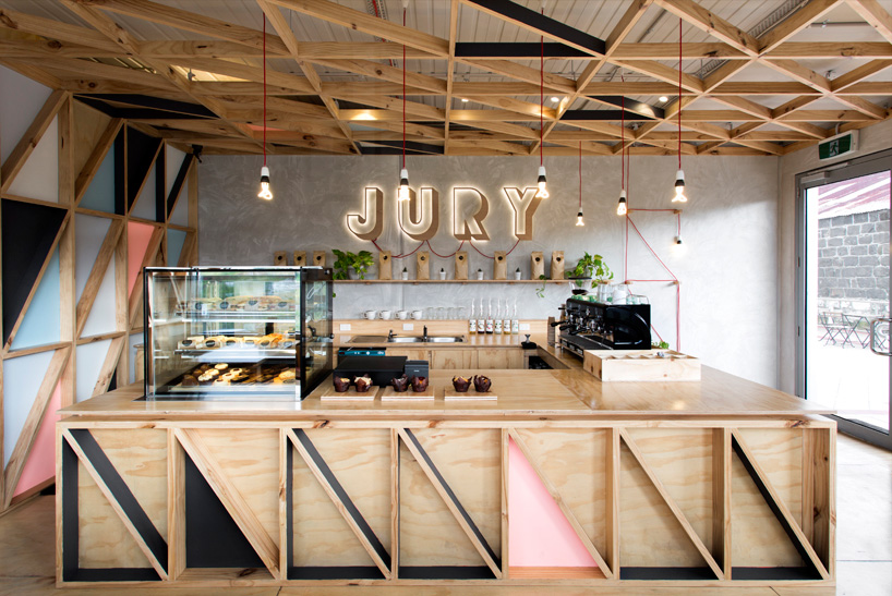 jury cafe by biasol design studio constructed from a mix jury cafe by biasol design studio constructed from a mix