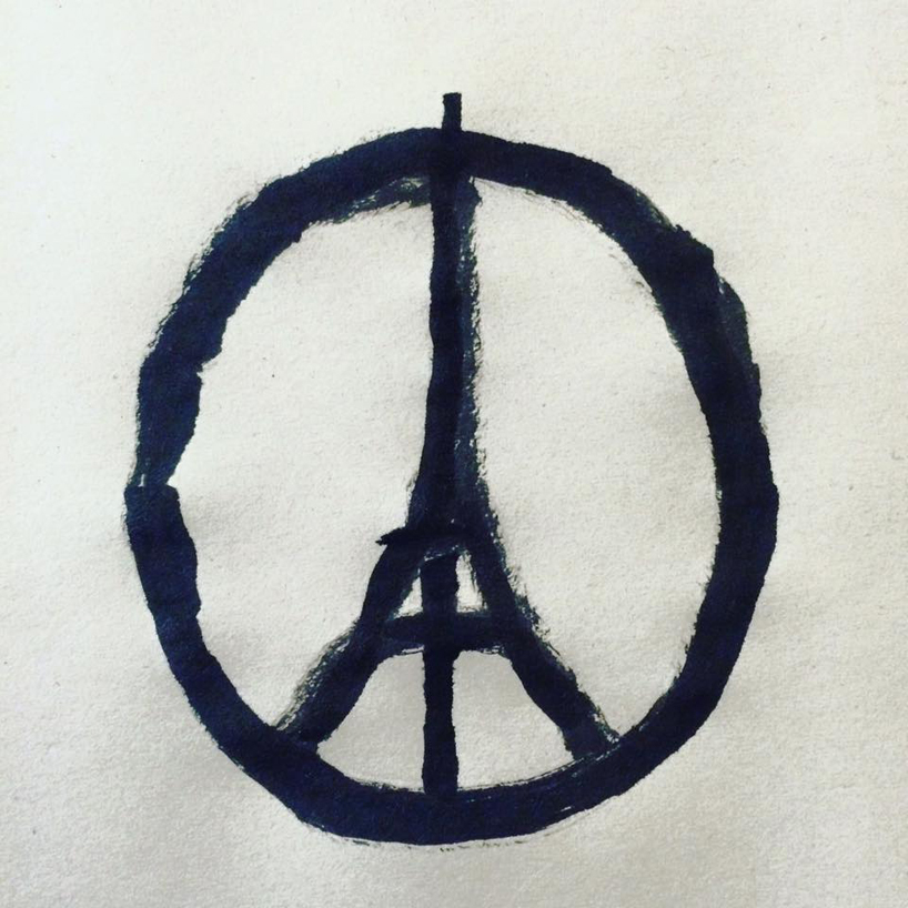 jean julien peace for paris symbol designboom