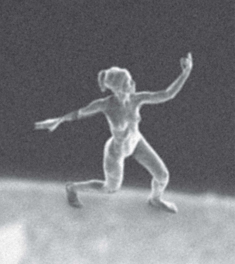 jonty hurwitz's nano sculptures are the same scale as a human sperm