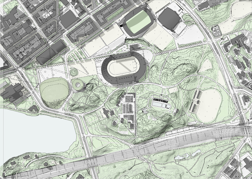 k2s architects mantymaki arena helsinki olympic stadium designboom