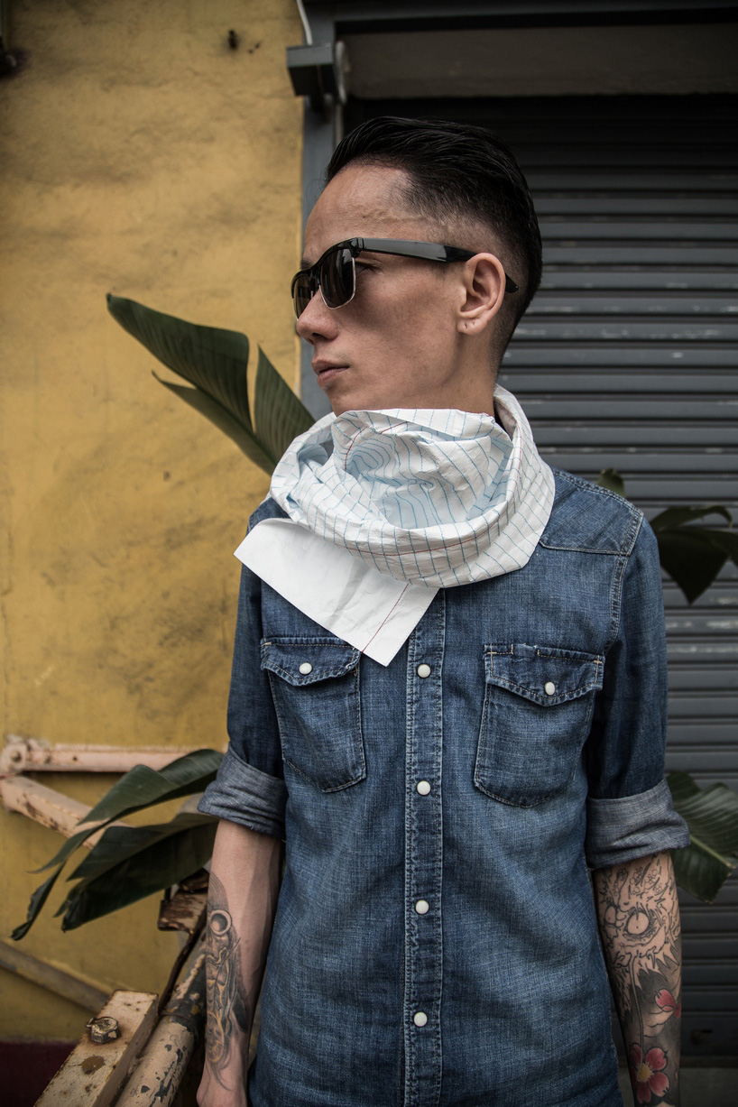 little factory paper scarf fashion accessory