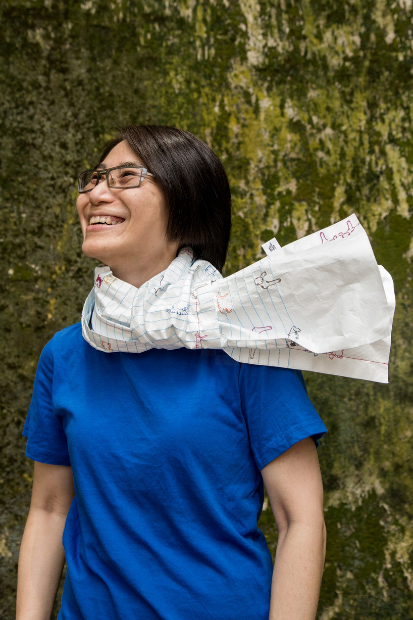 little factory paper scarf fashion accessory