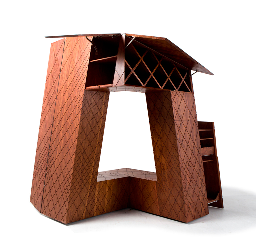 naihan li OMA CCTV headquarters wood cabinet designboom 