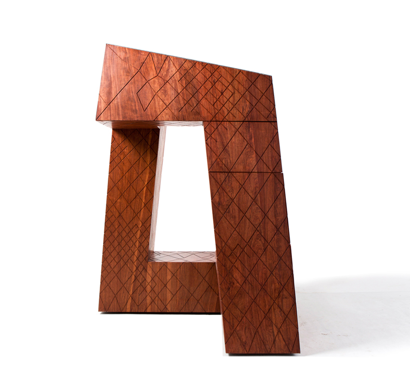 naihan li OMA CCTV headquarters wood cabinet designboom 