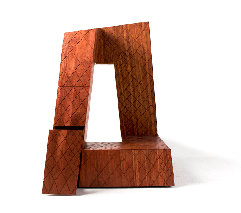naihan li OMA CCTV headquarters wood cabinet designboom 