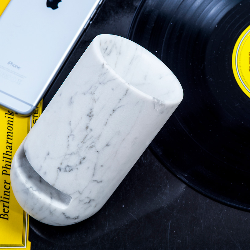 ovo by monitillo marmi is an amplifier made from carrara marble