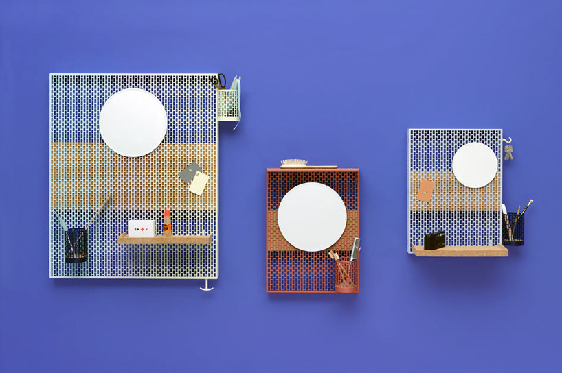 handy, brick pattern pinorama pin board designed by inga sempe for hay