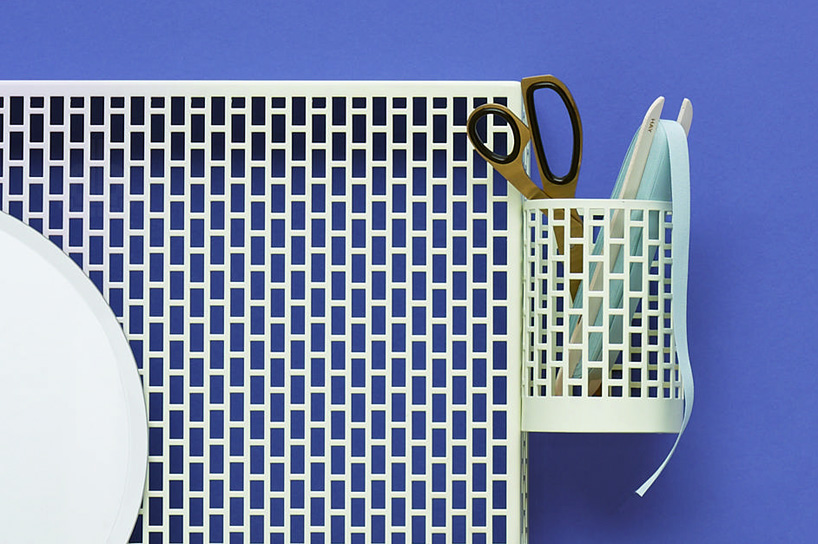 handy, brick pattern pinorama pin board designed by inga sempe for hay