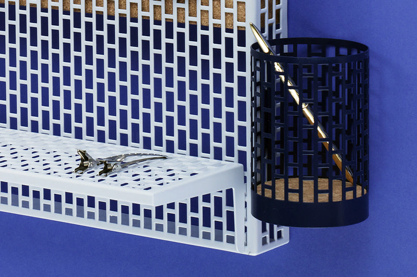 handy, brick pattern pinorama pin board designed by inga sempe for hay