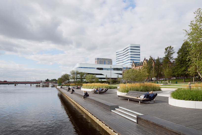 snohetta white arkitekter vaven cultural center sweden designboom