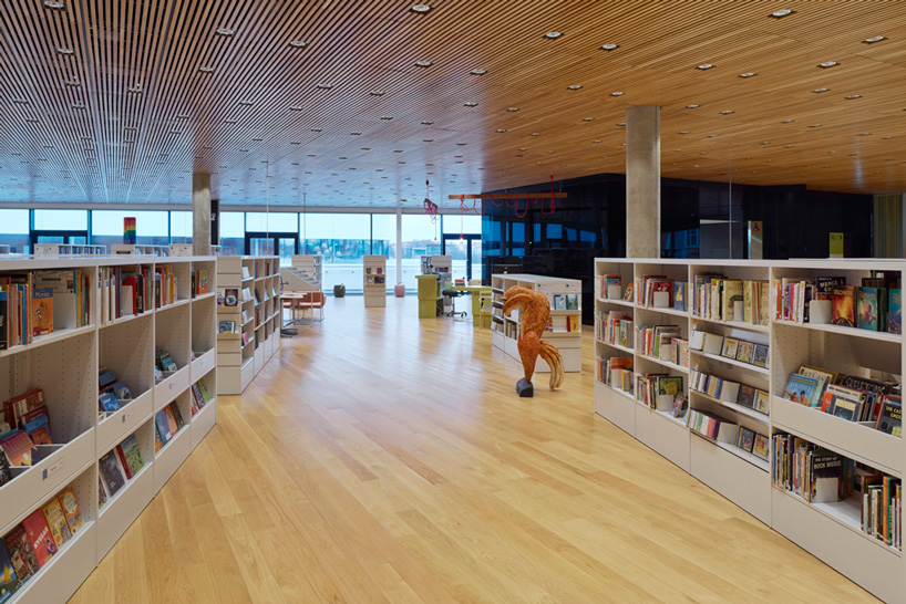 snohetta white arkitekter vaven cultural center sweden designboom