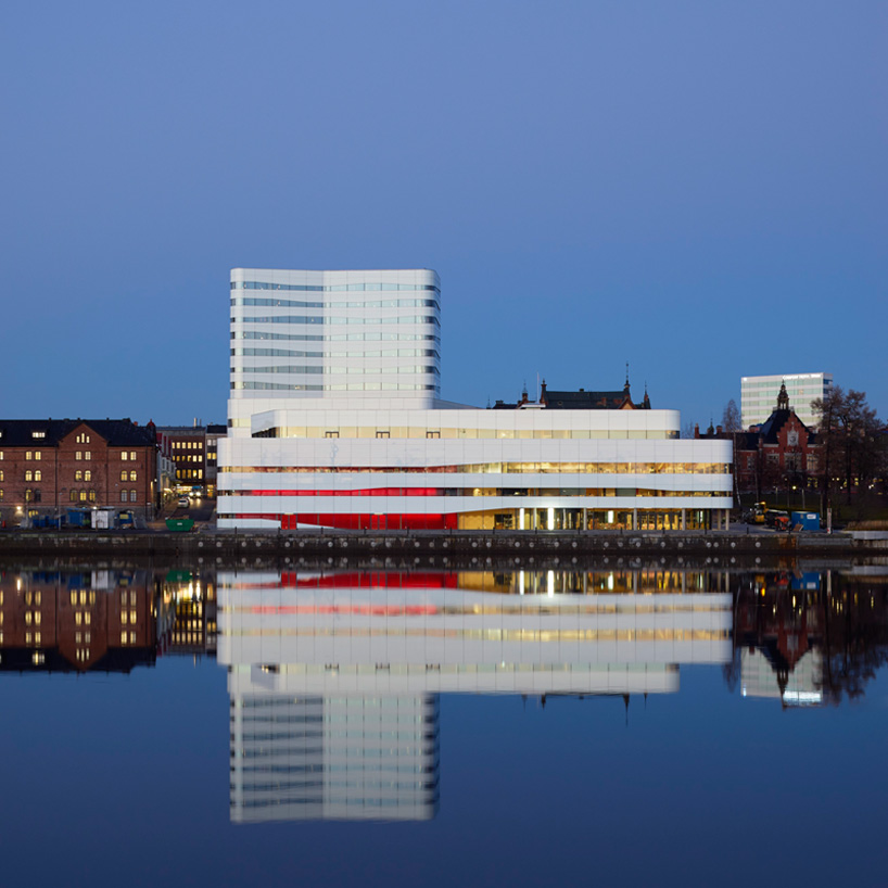 snohetta white arkitekter vaven cultural center sweden designboom