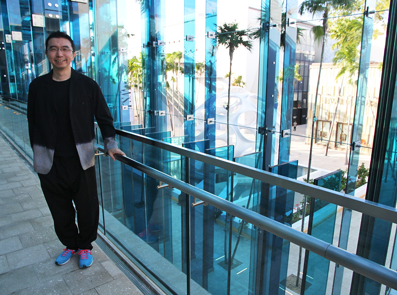 sou fujimoto's blue glass façade in miami design district