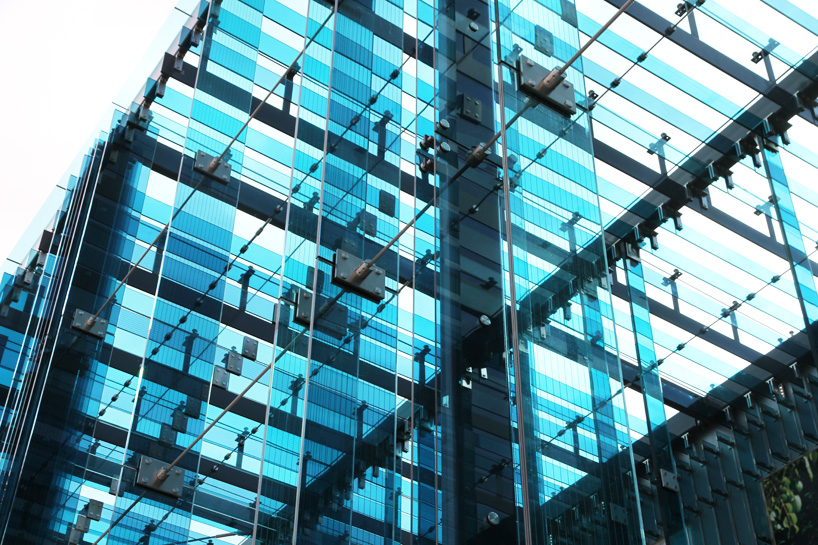 sou fujimoto's blue glass façade in miami design district