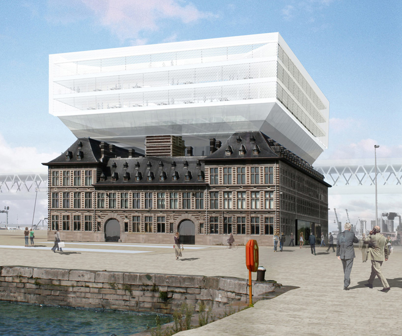 a2o architecten kempe thill transparent extension het havenhuis antwerp belgium