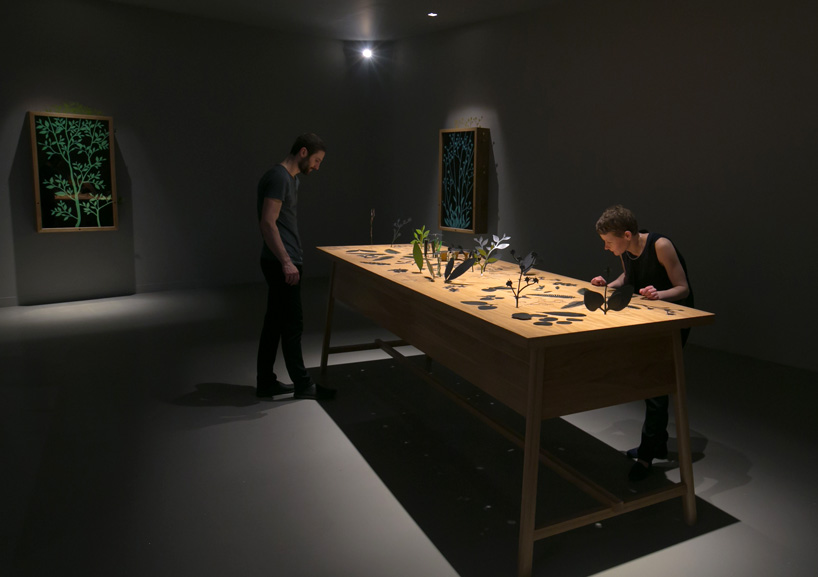 ephemera design miami - kinetic table installation by mischer traxler for perrier-jouet