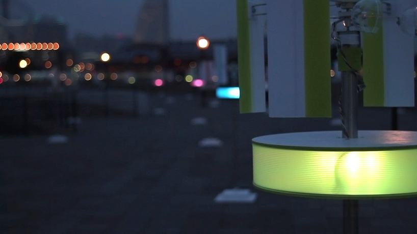 GwaGwa colors of the windway japanese waterfront wind responsive color lights