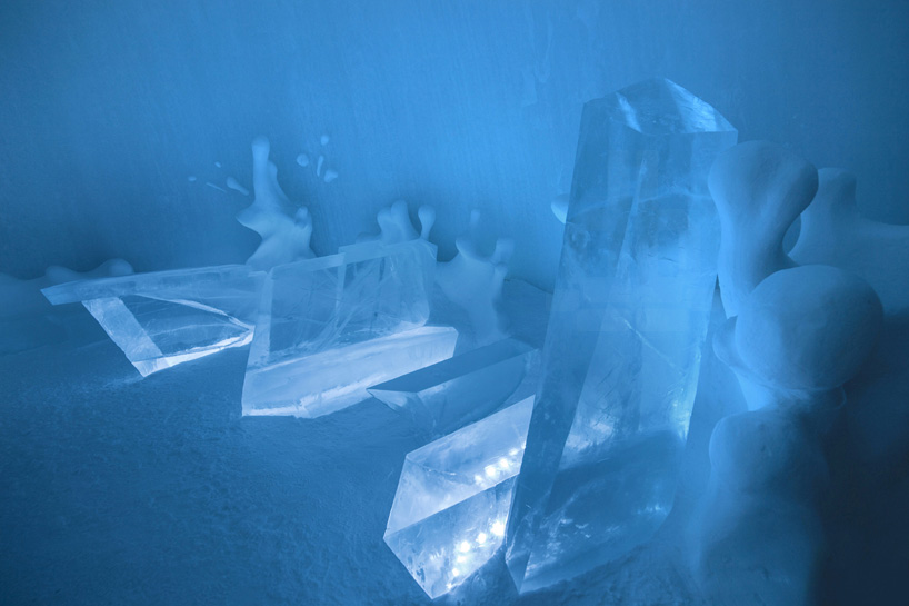icehotel 25th annual icebar explosion of snow sweden