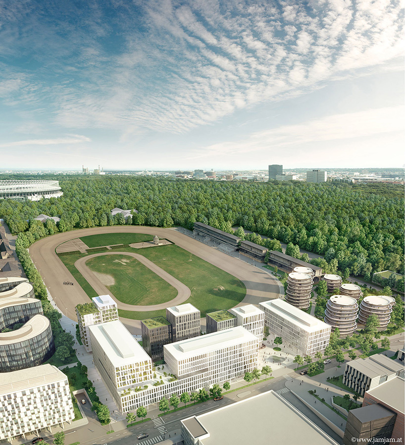atelier thomas pucher urban terraces vienna wien viertel zwei plus designboom