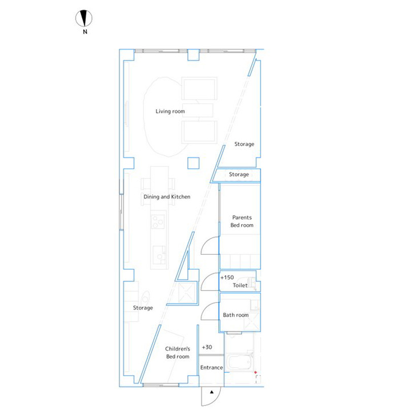 kurosawa kawaraten apartment for TK